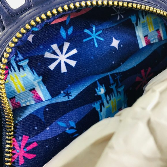 Loungefly Disney Cinderella Castle Series Mini Backpack Blue main image 12